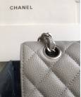 Сумка Classic Flap Bag Caviar Medium Grey